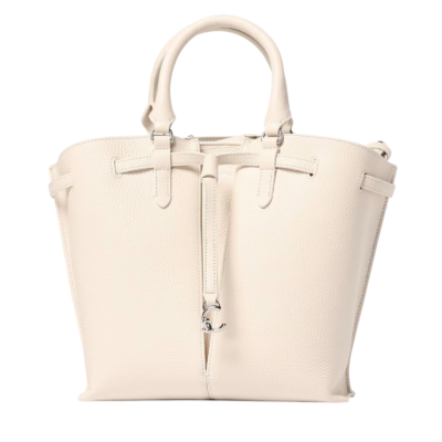 Borsa a Mano Flores Blanco...