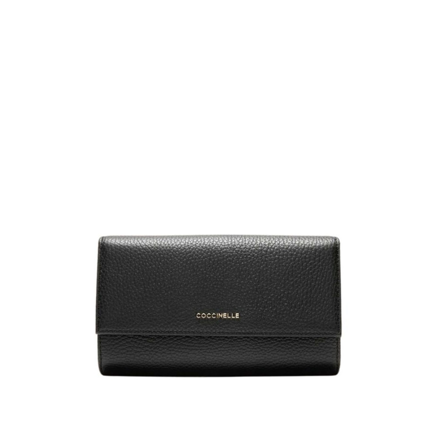 Portafoglio Metallic Soft Noir -...