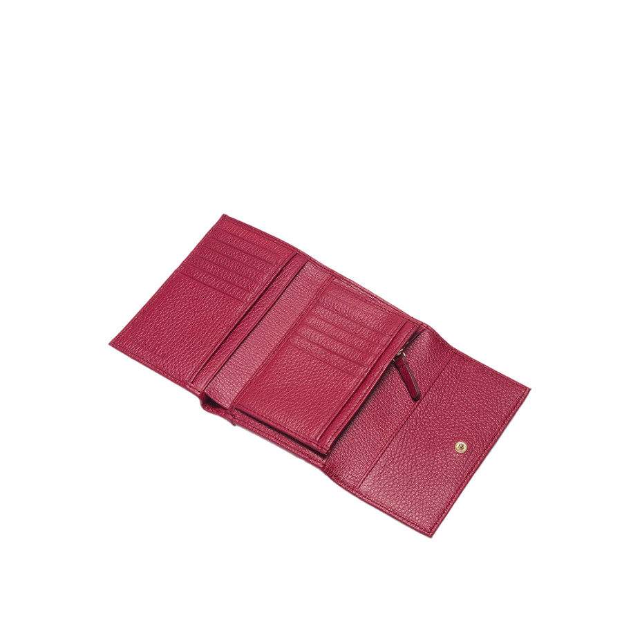 Portafoglio Metallic Soft Sangria -...