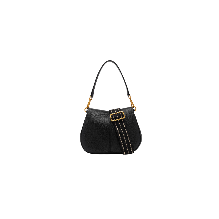 Borsa a Mano Helena Round Nero -...