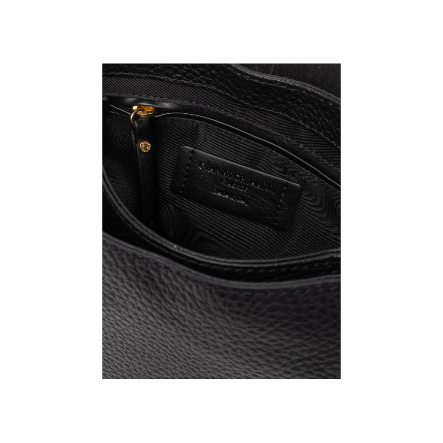 Borsa a Mano Helena Round Nero -...