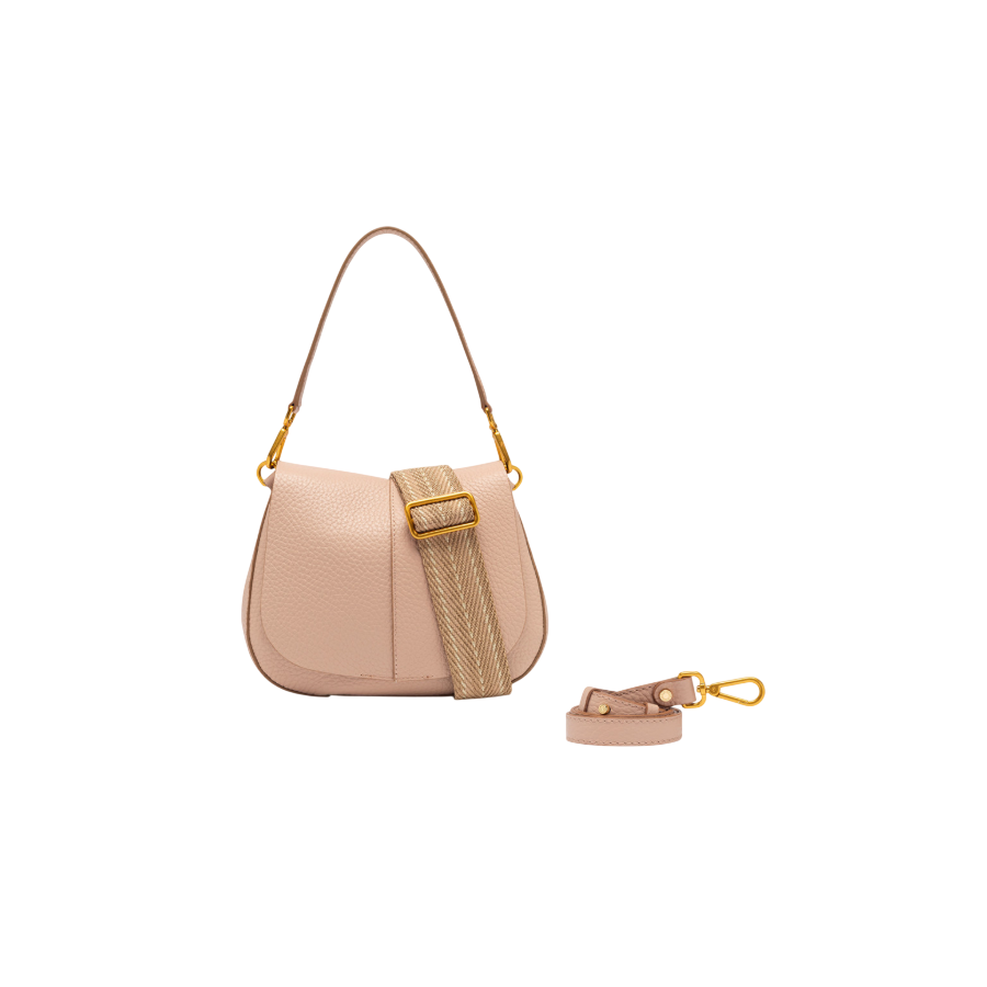 Borsa a Mano Helena Round Pink Salt -...