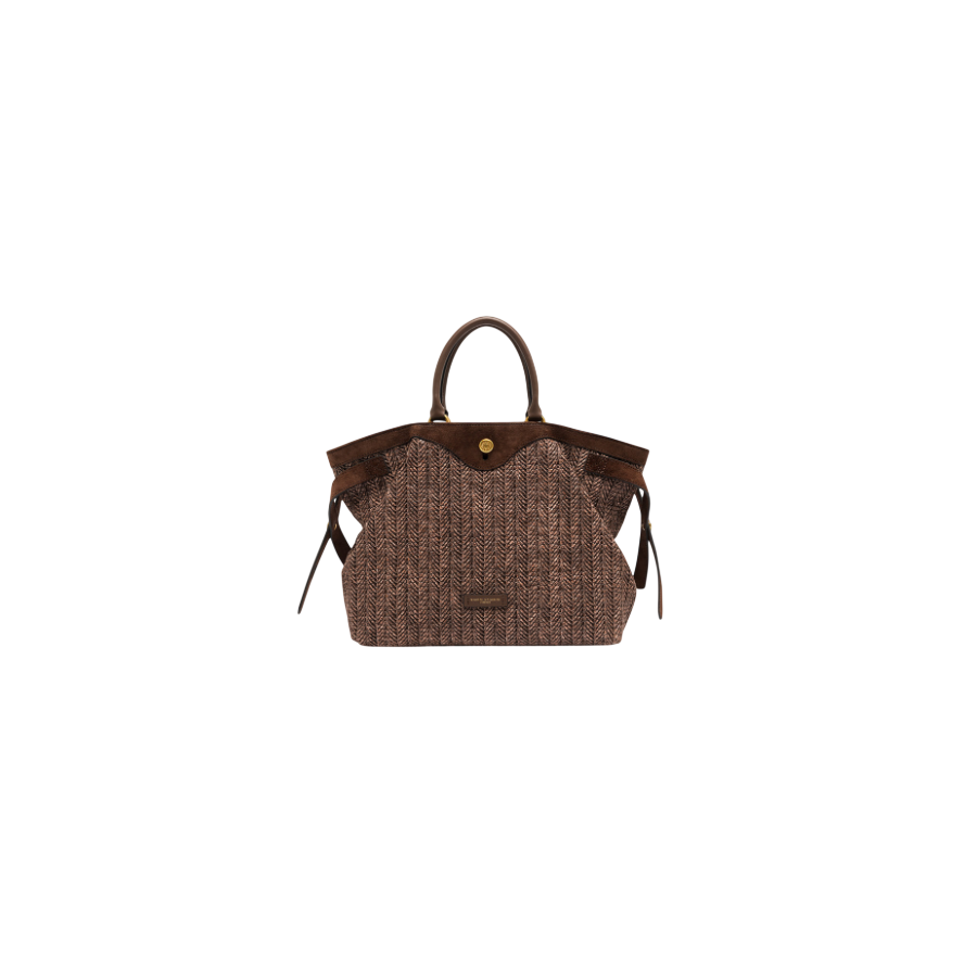 Borsa Shopper Claudette Choco -...