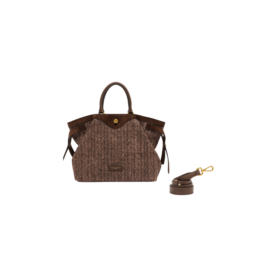 Borsa Shopper Claudette Choco -...