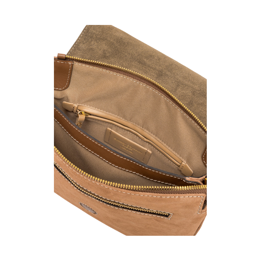 Borsa a Tracolla Three Caramel -...
