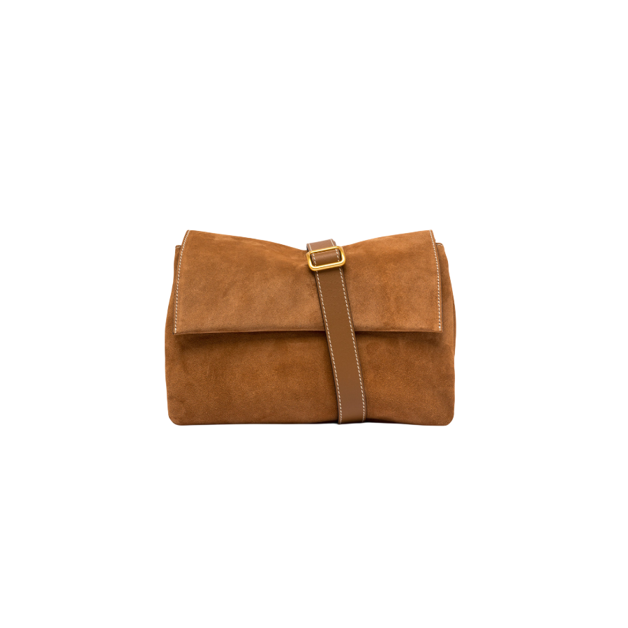 Borsa a Tracolla Three Caramel -...
