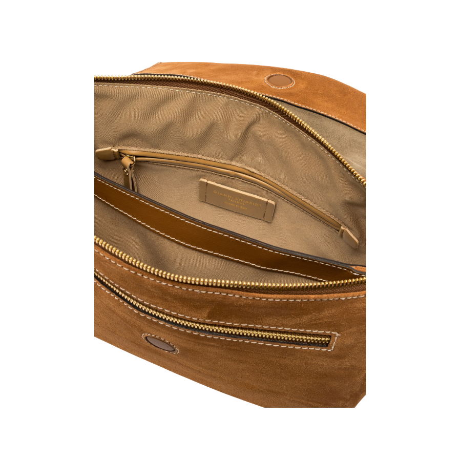 Borsa a Tracolla Three Caramel -...