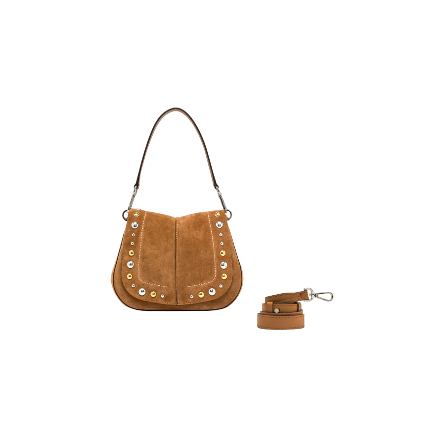 Borsa a Spalla Helena Round Caramel -...