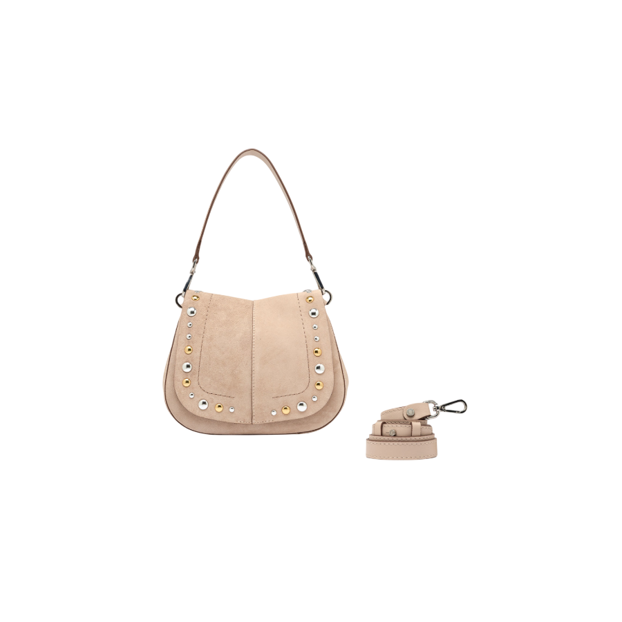 Borsa a Spalla Helena Round Nude -...