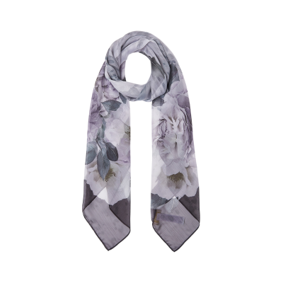 Foulard nero con stampa...