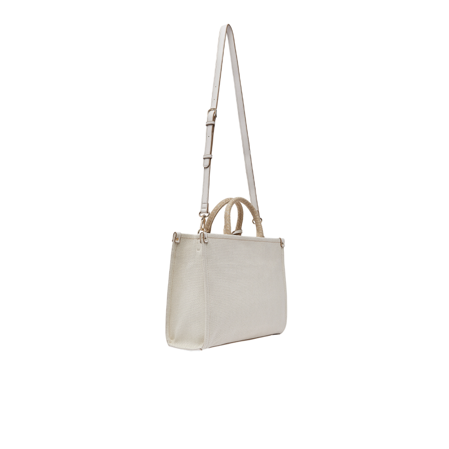 Borsa a mano jacquard crema Liu Jo -...