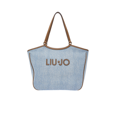 Borsa shopper in denim Liu...