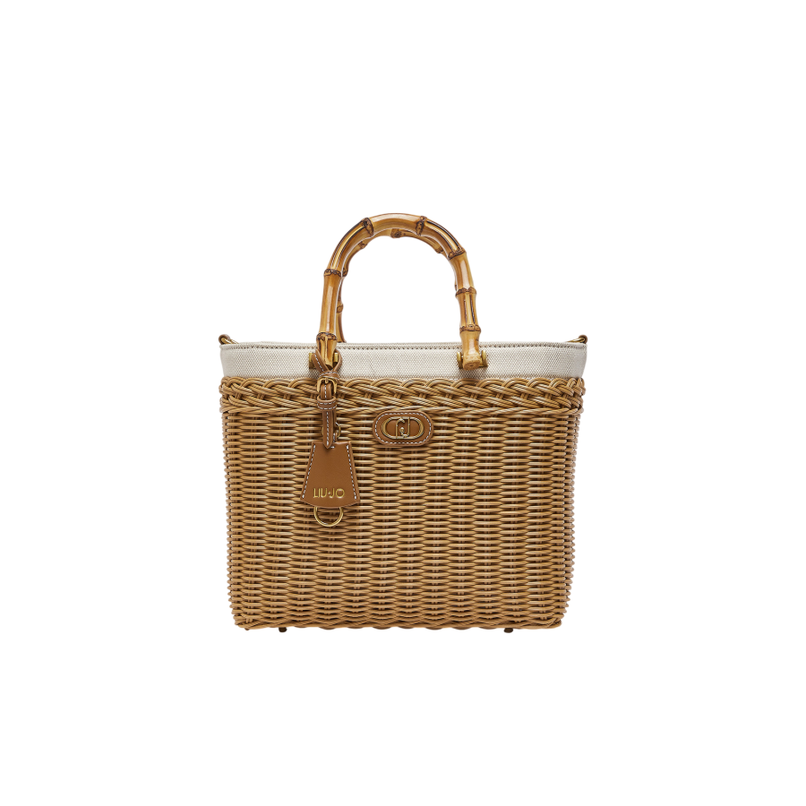 Borsa a mano in rafia Liu Jo -...