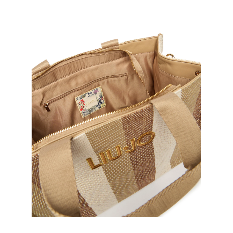 Borsa shopper sabbia Liu Jo -...