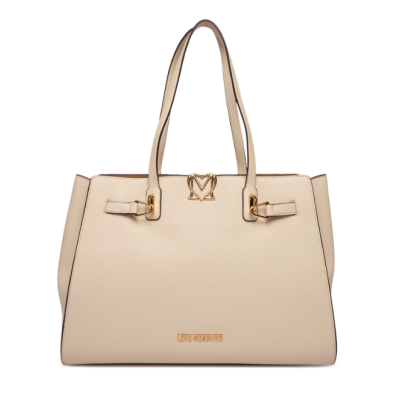 Borsa shopper avorio Love...