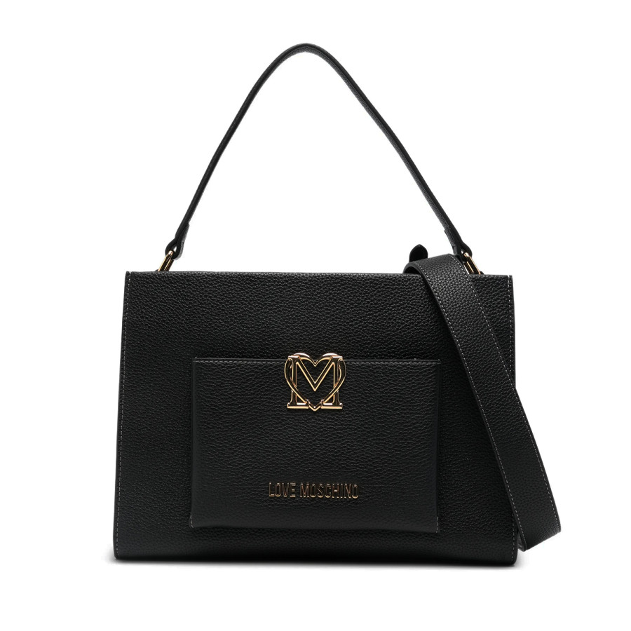 Borsa a spalla nera Love Moschino -...