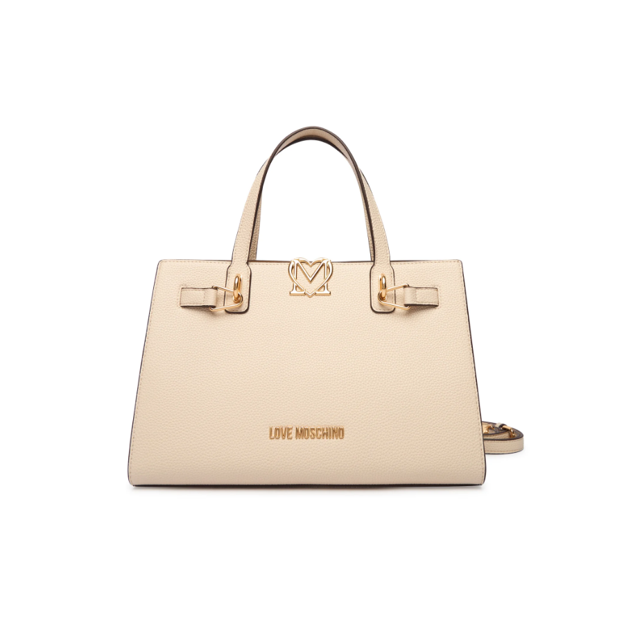 Borsa a mano avorio Love Moschino -...