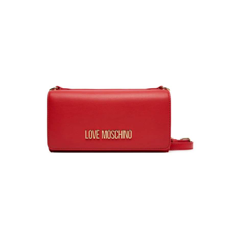 Borsa a spalla rosso Love Moschino -...