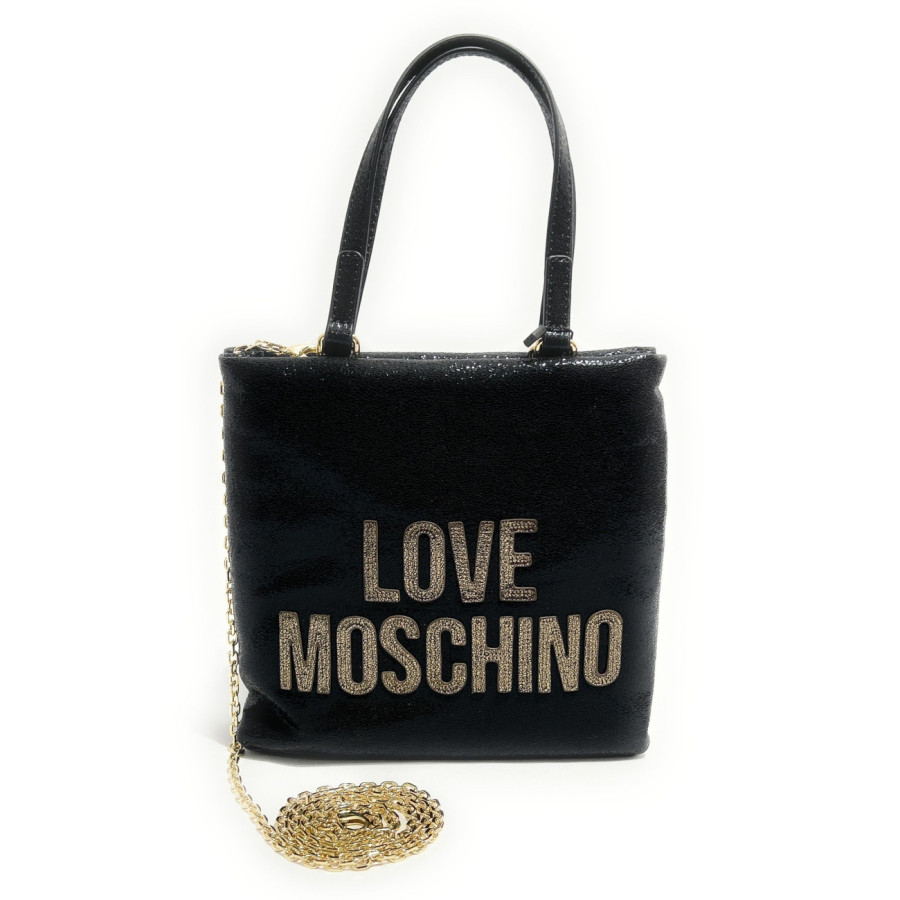 Borsa a mano nera Love Moschino -...
