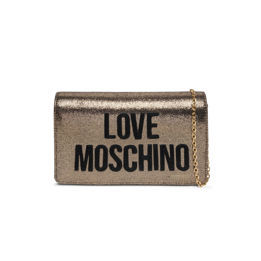 Borsa a spalla oro Love Moschino -...