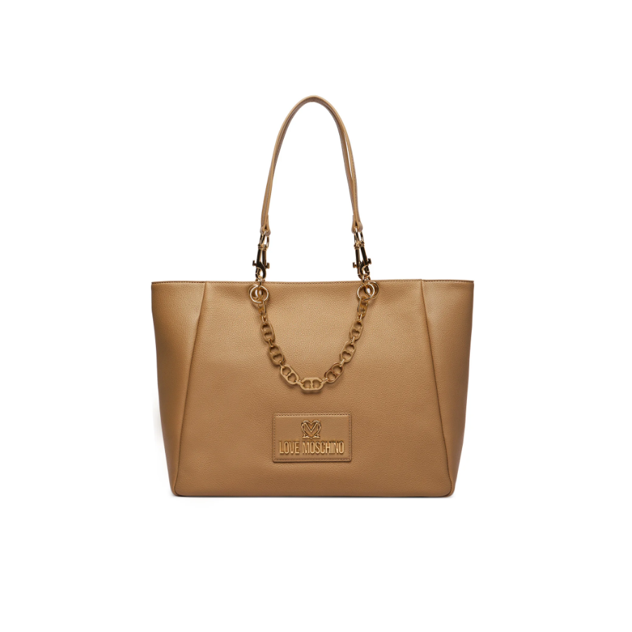 Borsa shopper beige Love Moschino -...