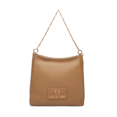 Borsa a spalla beige Love...
