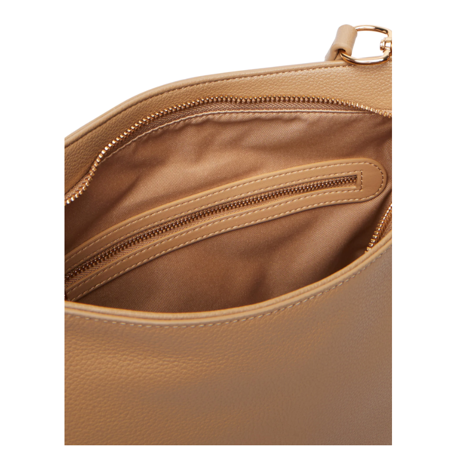 Borsa a spalla beige Love Moschino -...