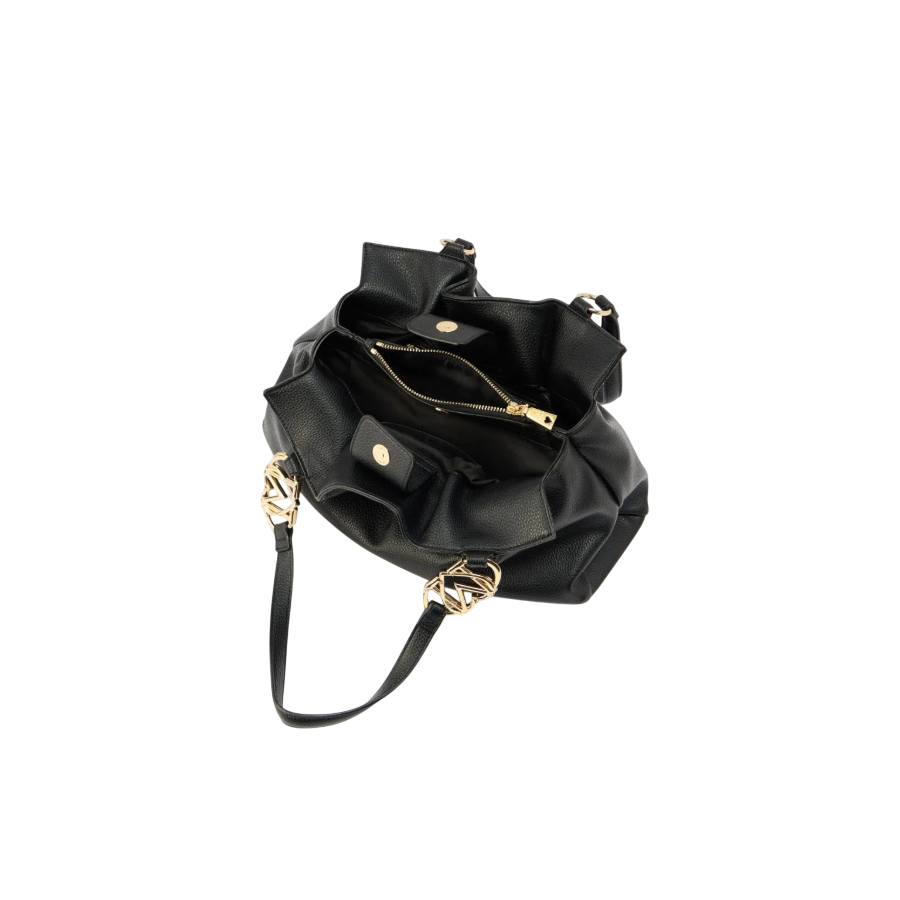 Borsa a spalla nera Love Moschino -...