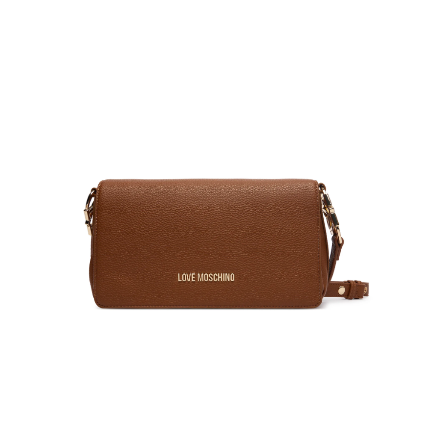 Borsa a spalla cuoio Love Moschino -...