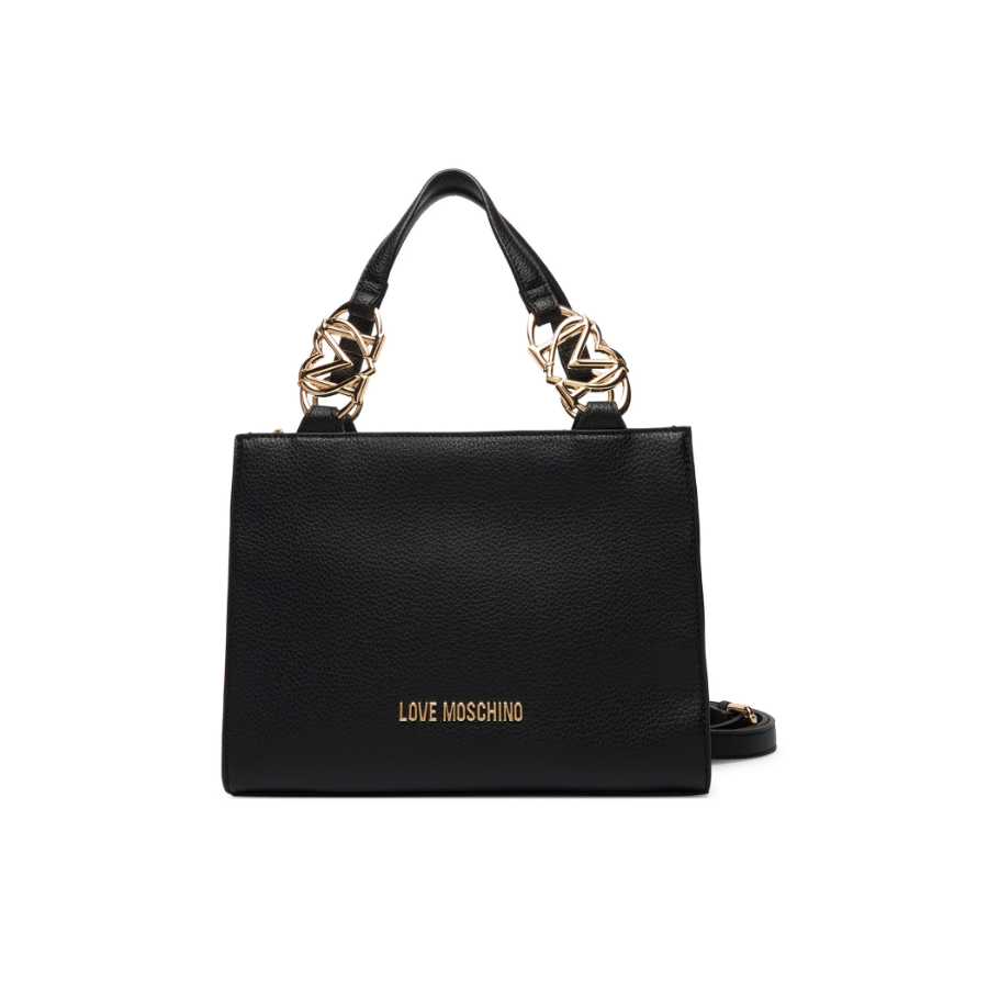 Borsa a mano nera Love Moschino -...