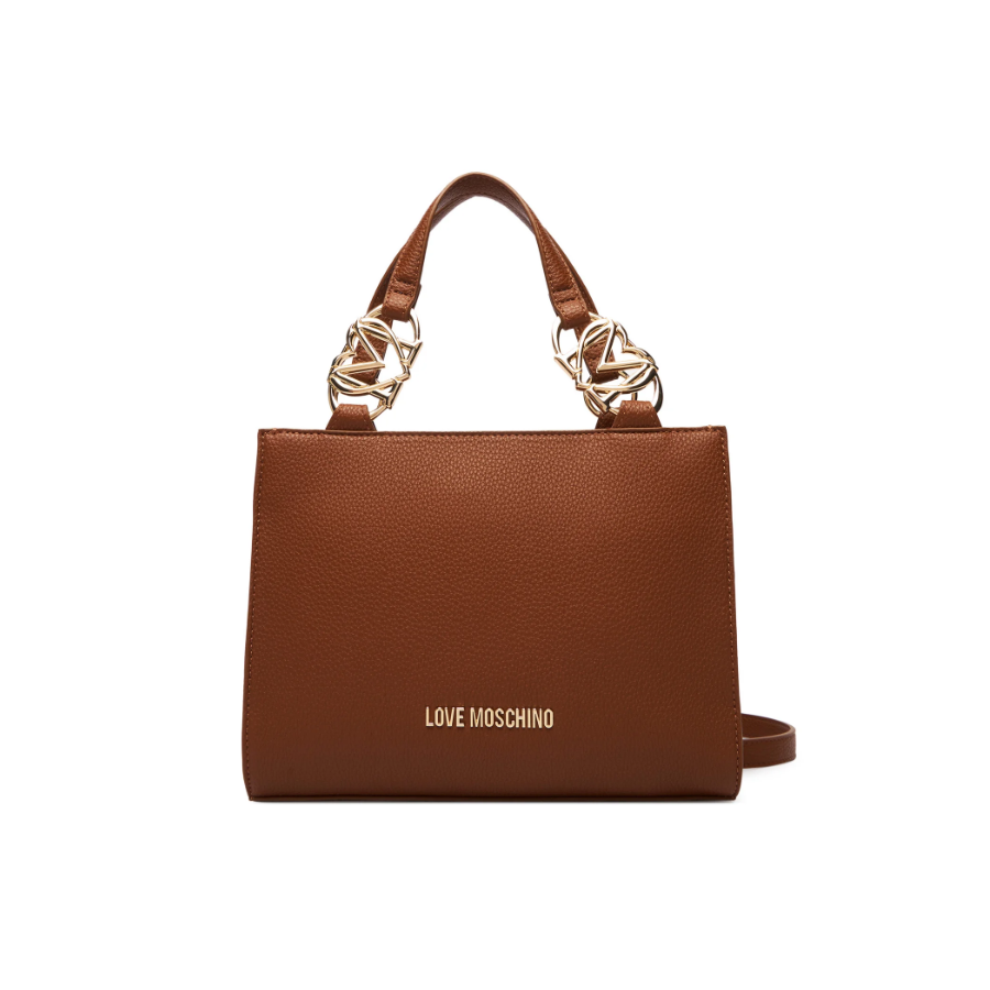 Borsa a mano cuoio Love Moschino -...