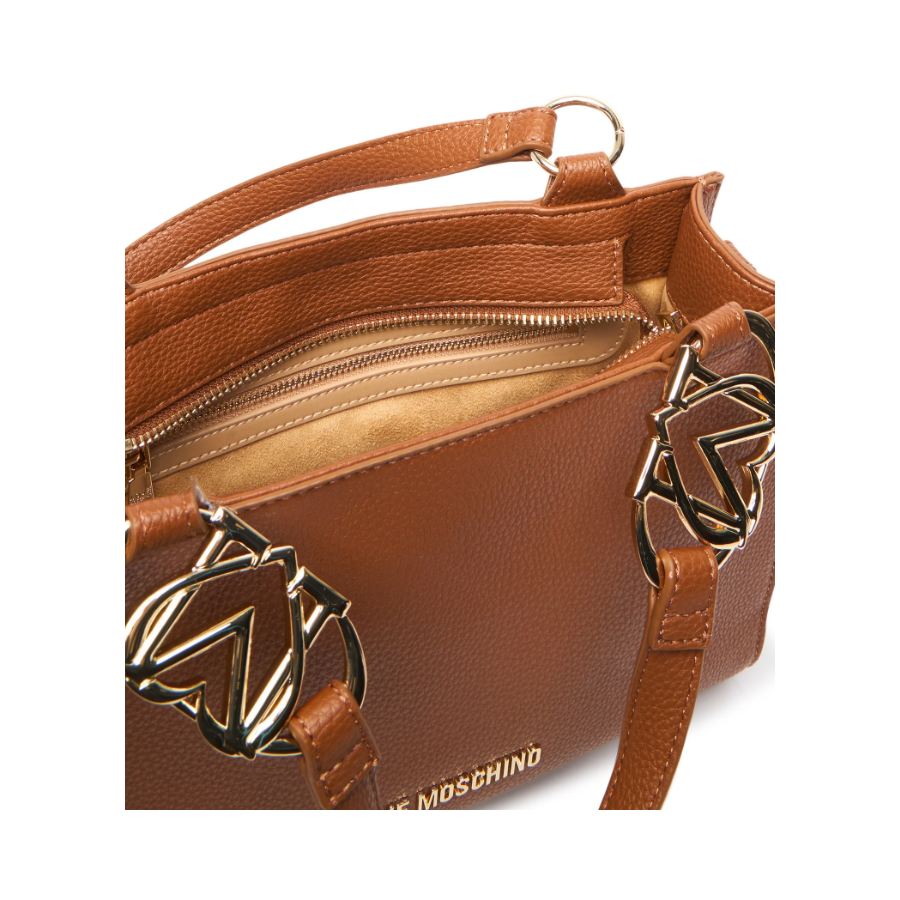 Borsa a mano cuoio Love Moschino -...