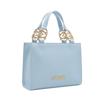 Borsa a mano celeste Love...