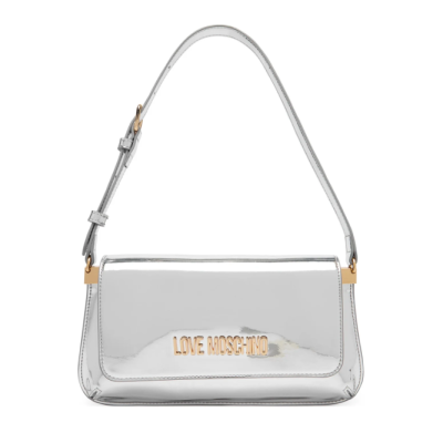 Borsa a spalla argento Love...