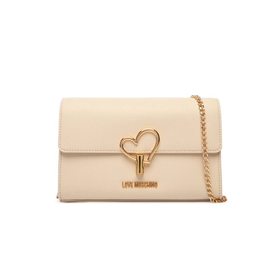 Borsa a tracolla avorio Love Moschino...