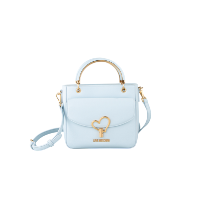 Borsa a mano celeste Love...