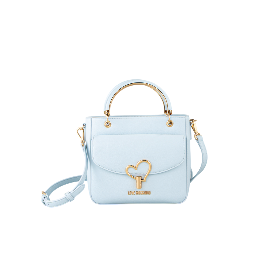 Borsa a mano celeste Love Moschino -...