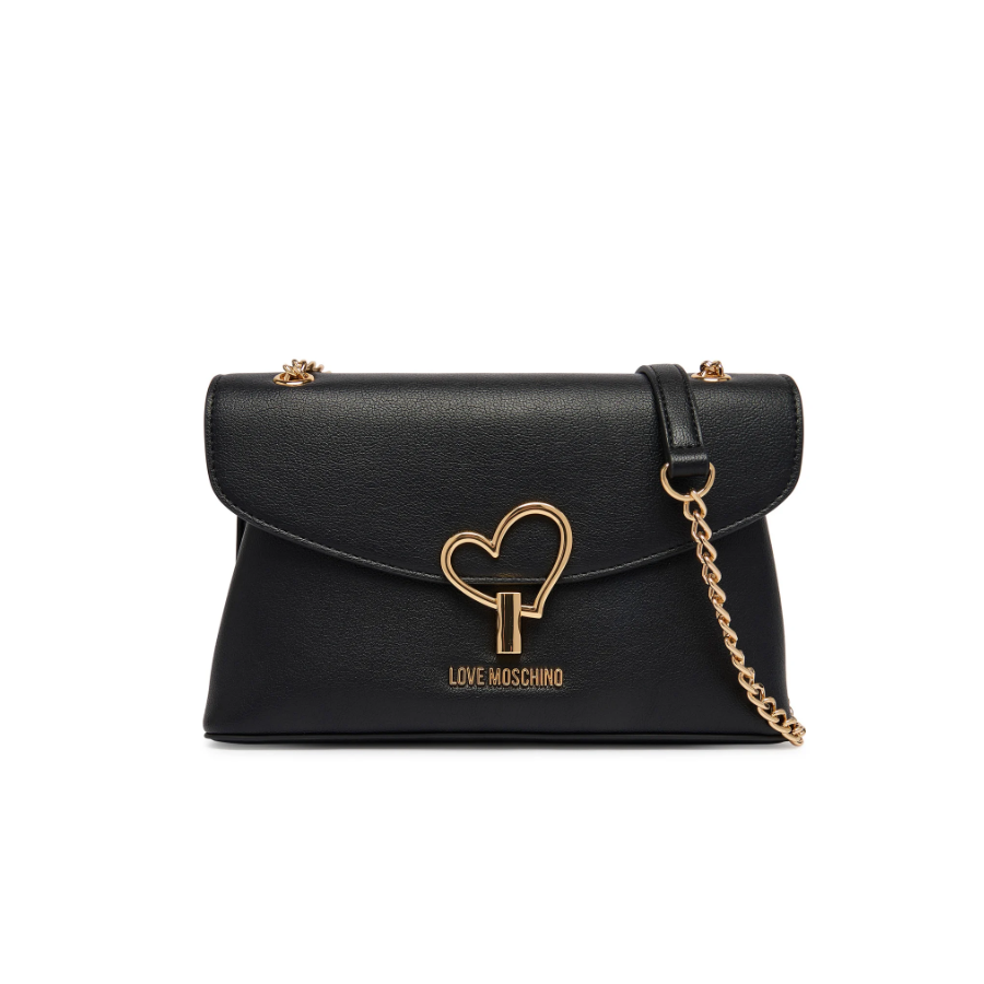 Borsa a spalla nera Love Moschino -...
