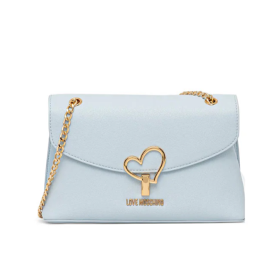Borsa a spalla celeste Love...