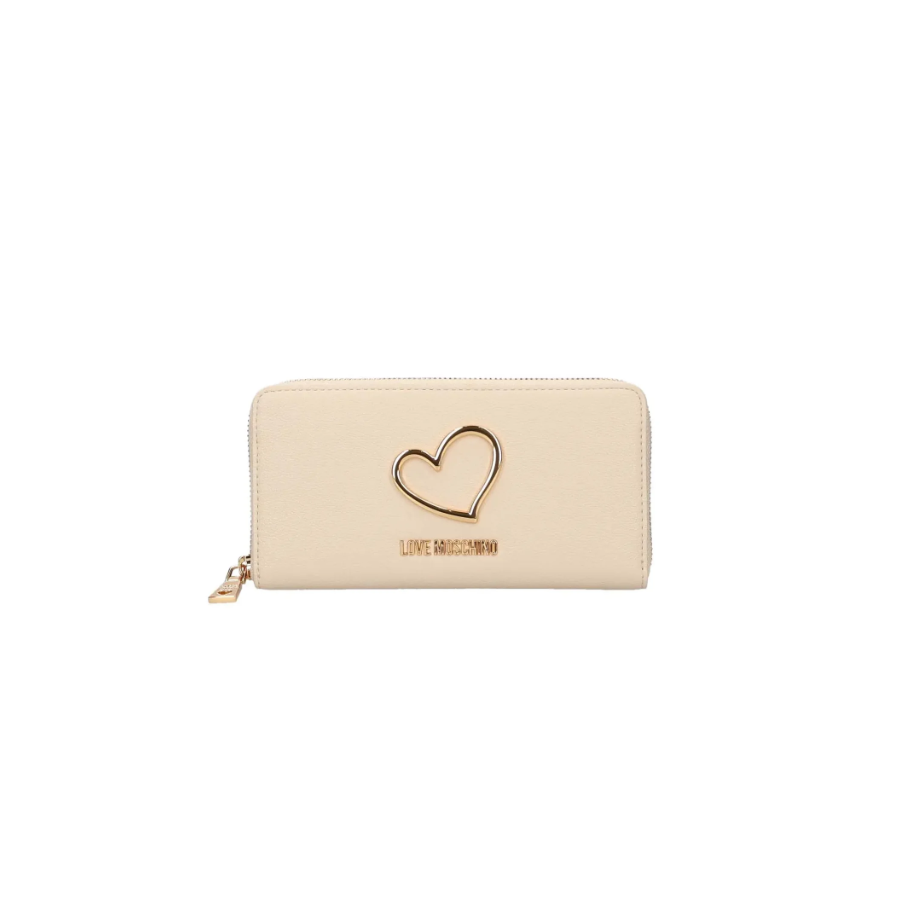 Portafoglio avorio Love Moschino -...