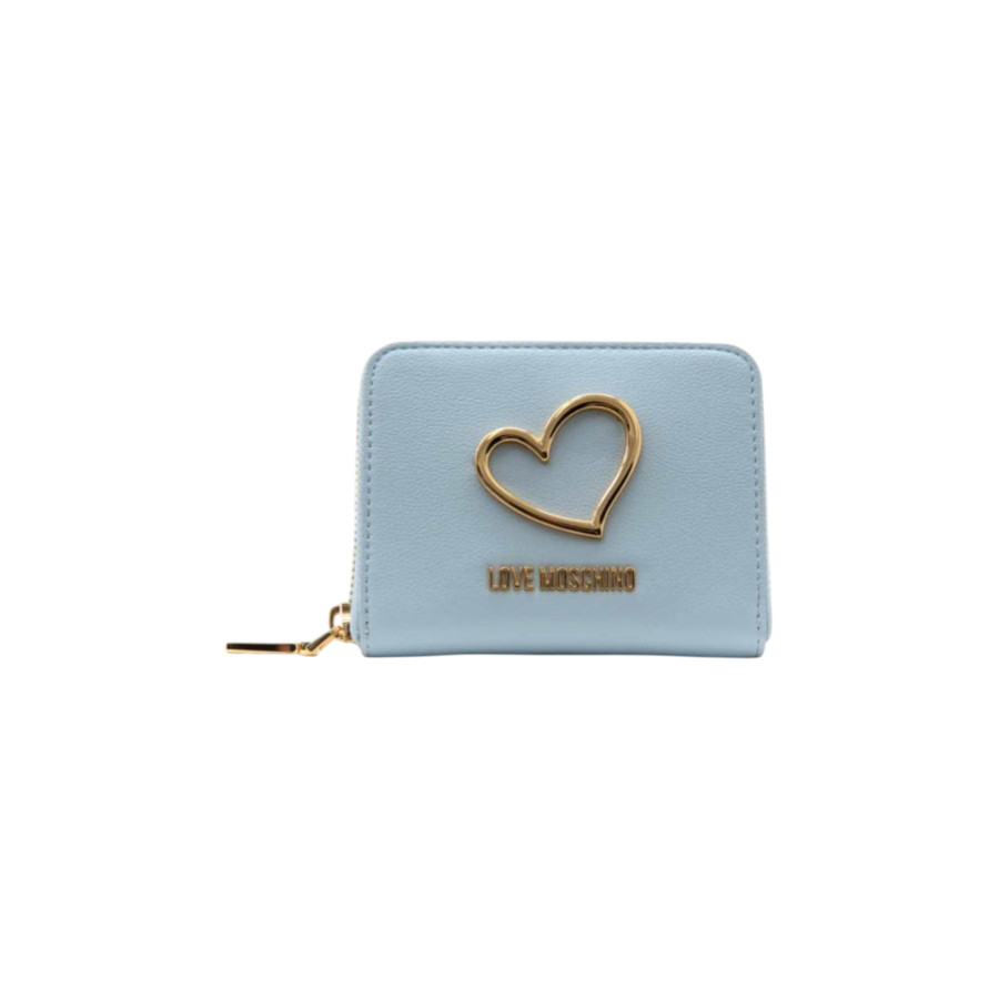 Portafoglio celeste Love Moschino -...