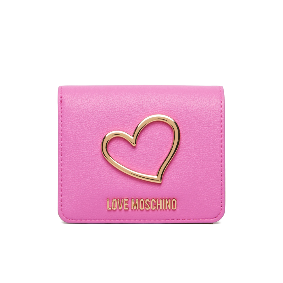 Portafoglio fuxia Love Moschino -...
