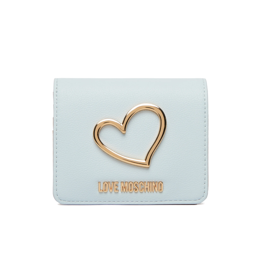 Portafoglio celeste Love Moschino -...