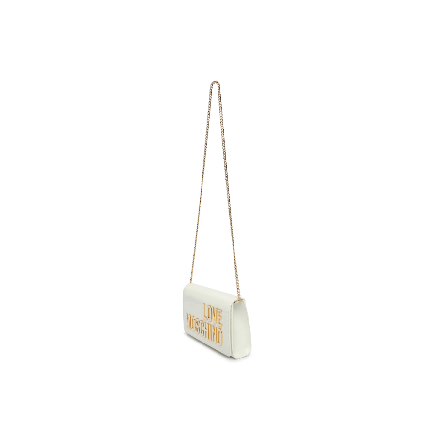 Borsa a tracolla bianca Love Moschino...