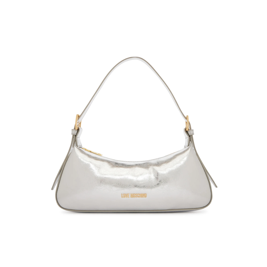 Borsa a spalla argento Love Moschino...