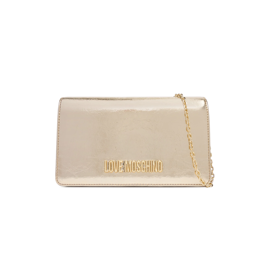 Borsa a tracolla oro Love Moschino -...