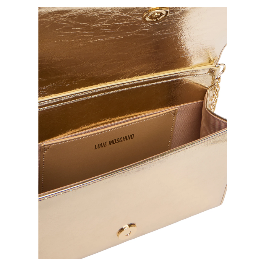 Borsa a tracolla oro Love Moschino -...