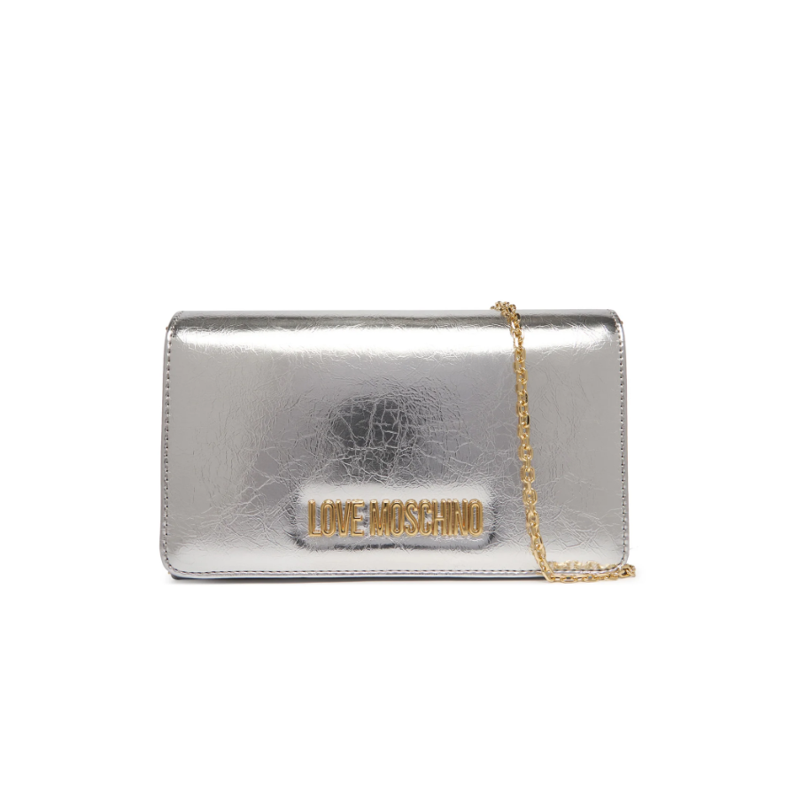 Borsa a tracolla argento Love...