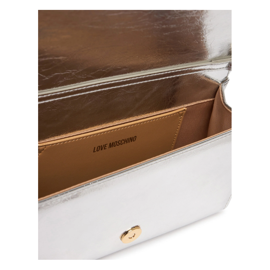 Borsa a tracolla argento Love...