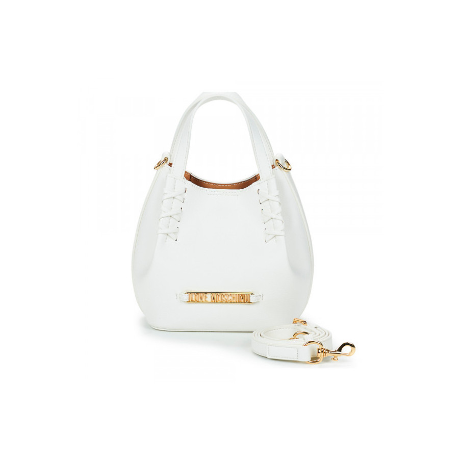 Borsa shopper bianca Love Moschino -...